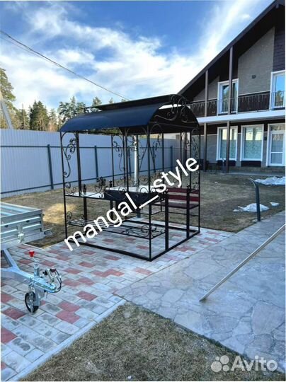 Мангал с крышей