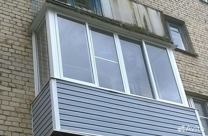 Остекление балконов и лоджий. Отделка