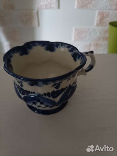 Чайные чашки Гжель именные