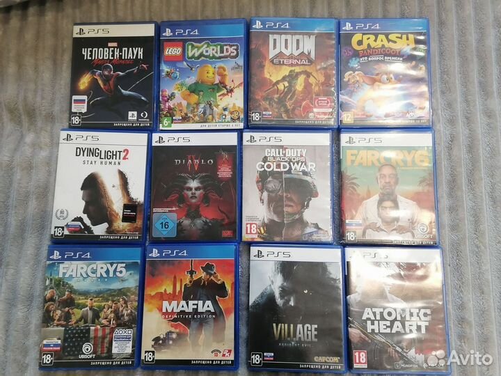 Игры на ps4 ps5 диски