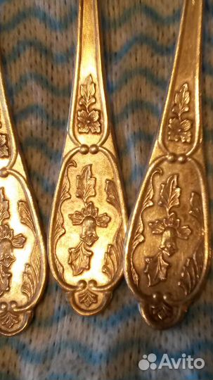 Ложкичайныеложки Серебр-6 шт.,Мельхиоров-6шт