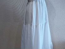 Белый батистовый сарафан (платье). М