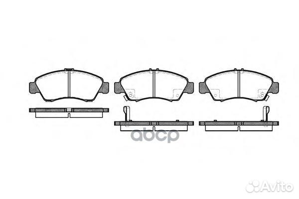 419 02 FDB777572324B колодки дисковые п Hond