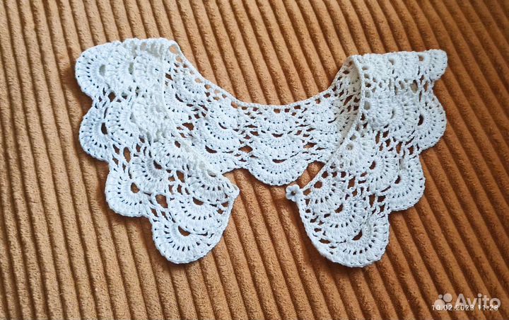 Кружевной воротник ручная работа