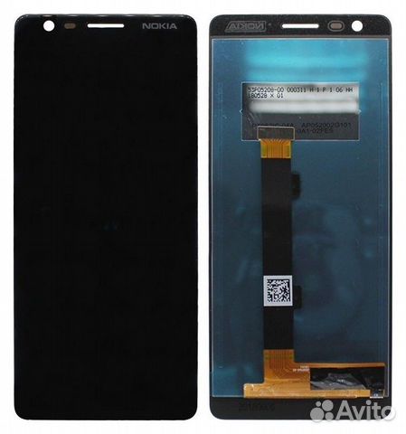 Дисплей для Nokia 3.1 +тачскрин (черный)