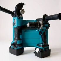 Набор Makita 2в1: ушм + шуруповерт для ледобура