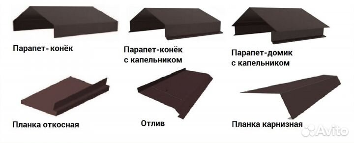 Доборные элементы для забора и крыши Гибка металла