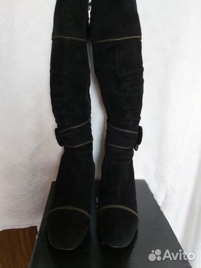 Сапоги демисезонные (натуральная замша)