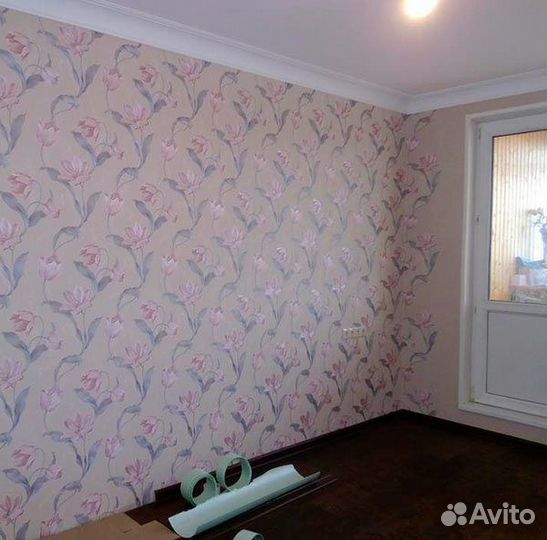 Поклейка обоев