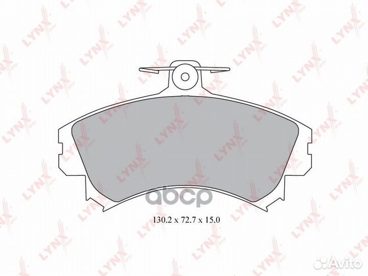 Колодки тормозные дисковые перед BD5526 LYN