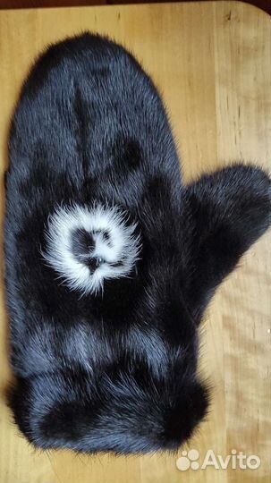 Варежки из меха норки