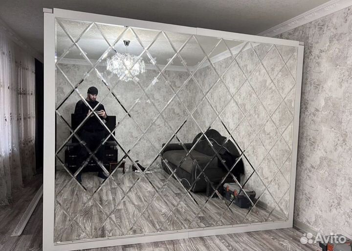 Зеркало ромбики панно