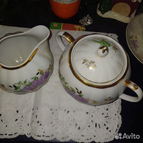 Сахарница сирень дулево Молочник