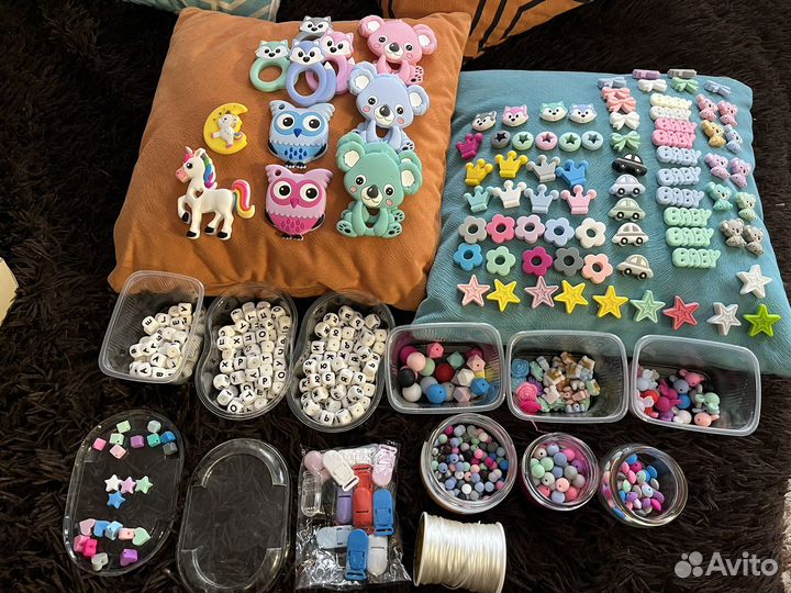 Силиконовые бусины