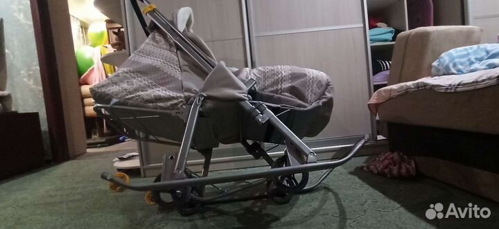 Детские санки коляска
