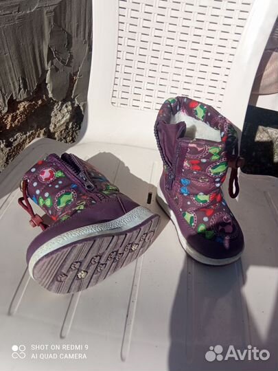 Сапожки зимние для девочки 24 дутики