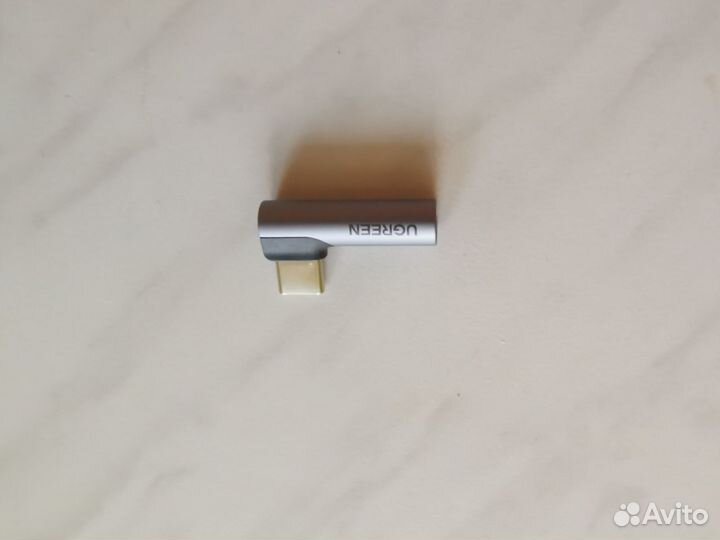 Адаптер USB type-C на 3.5 мм,Ugreen, угловой,новый