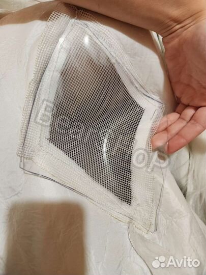 Замена окошка на надувном костюме