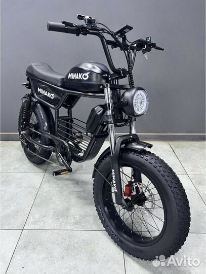Электрофетбайк minako bike черный