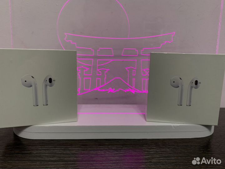 Наушники apple AirPods 2 LUX(1:1) + чехол