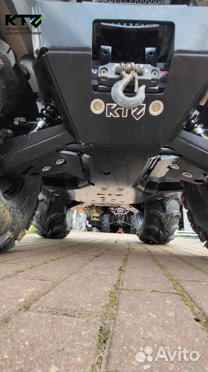 Защита днища на квадроцикл Yamaha Grizzli 700 (201