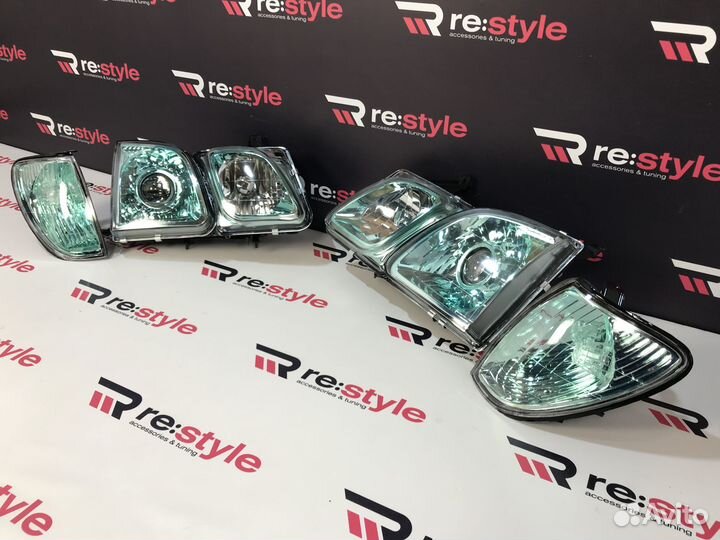 Фары Lexus LX470 Ксенон Зеленые