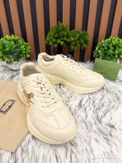 Кроссовки мужские Gucci tiger натуральная кожа