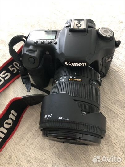Canon 50d с объективом Sigma 17-50 и сумкой