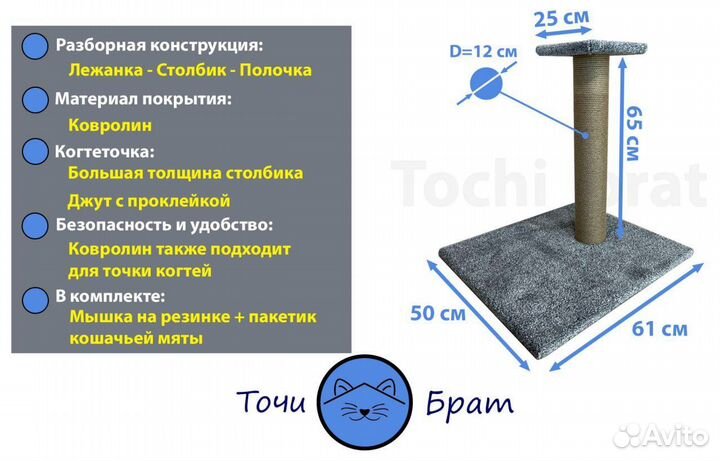 Когтеточка для кошек. Анна