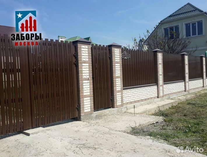 Распашные ворота с установкой