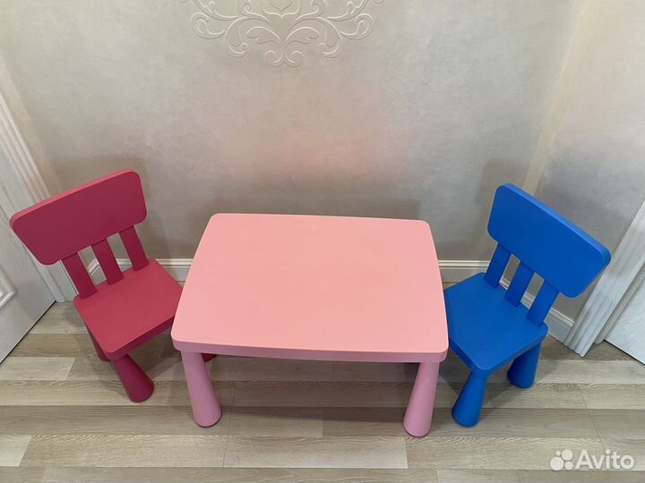 Детский стол и стул IKEA