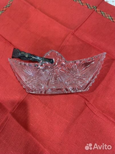 Ваза для фруктов хрусталь