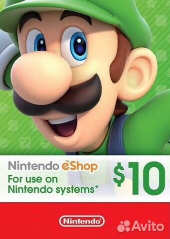 Карта оплаты nintendo eshop