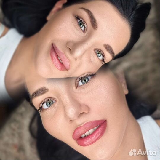 Пудровое напыление/Перманентный макияж губ