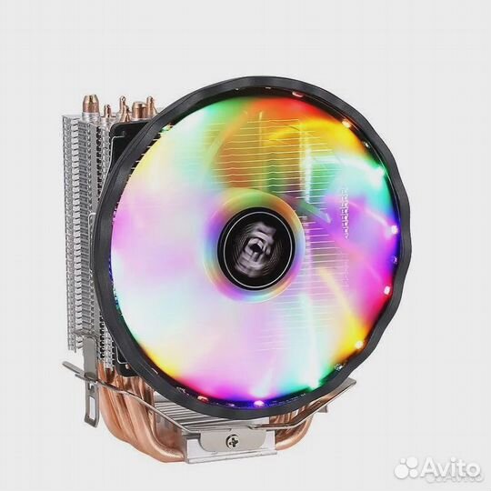 Башенный кулер с 6 медными трубками RGB подсветка