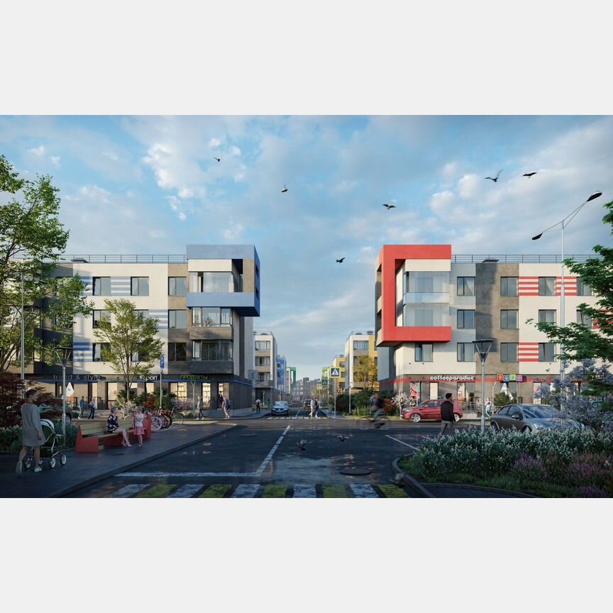 1-к. квартира, 43,1 м², 3/4 эт.