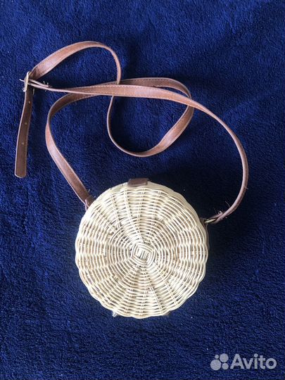 Сумка пляжная плетеная