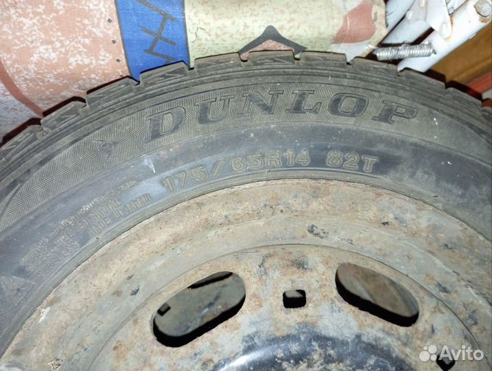 Колёса в сборе липучка Dunlop 175/65/R14 82T