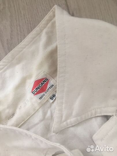 Жакет рубашка из очень толстого льна СССР