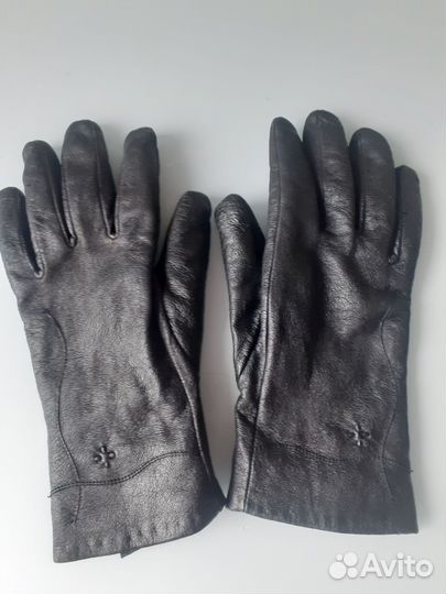 Перчатки женские кожаные