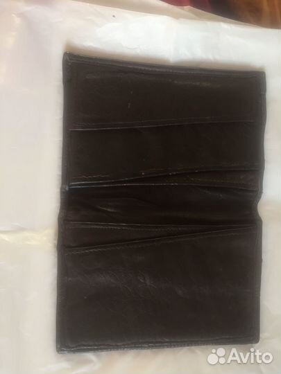 Винтажное портмоне из натуральной кожи
