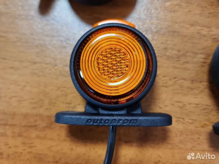 К-кт 2 шт Рожки Фуру 12/24в диод 5см Красно-Желт