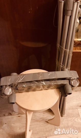 Вешалка для одежды сборная в две штанги