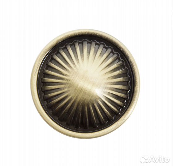 Ручка-кнопка брашированная старинная бронза RC118B