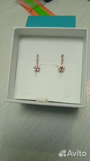 Золотые серьги детские