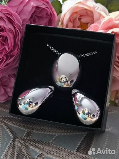 Бижутерия (серьги, кулон) новые на 14 февраля