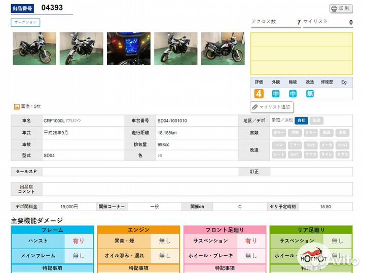 Honda Africa Twin CRF 1000L/1100L 2016г