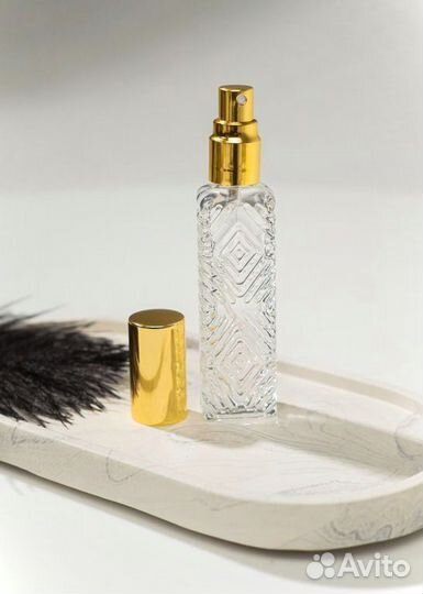 Флакон атомайзер 12 мл с золотистой крышкой