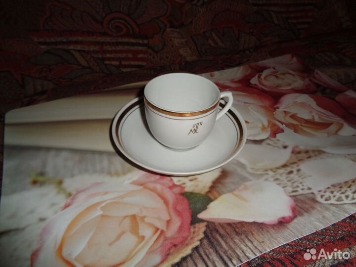 Кофейная пара фарфор СССР (Вербилки)