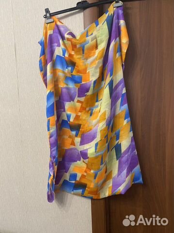 Шарф - снуд, яркий, новый, х/ б